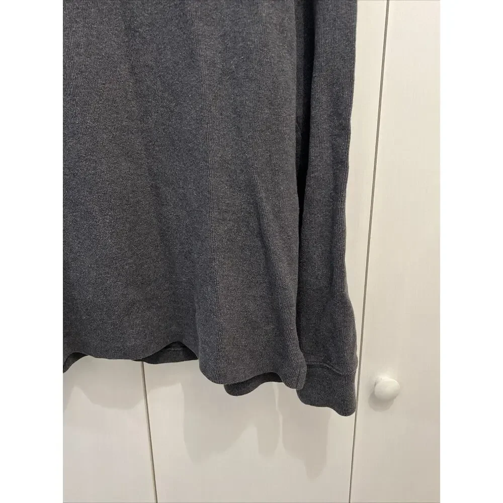 POLO RALPH LAUREN Sweater Men’s L DARK GRAY Cotton‎ French Rib Half Zip Pullover